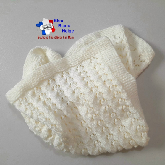 Annonce occasion, vente ou achat 'Couverture point ajour� en tricot b�b�'