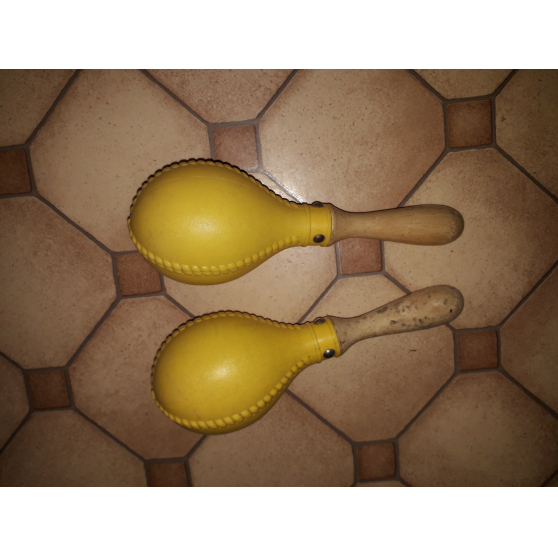Maracas marque LP couleur Jaune