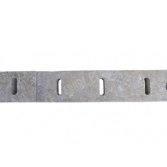 Travertin Beige Grille Rainure 9x50 cm