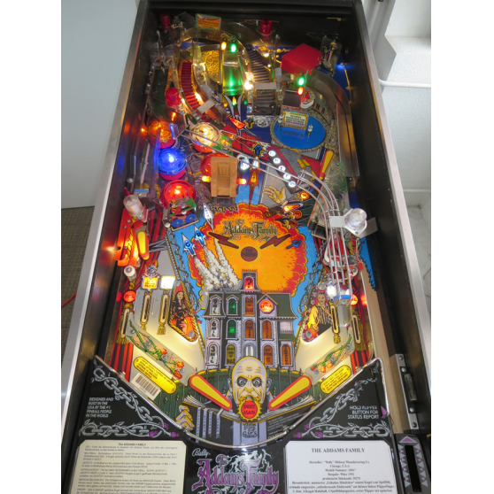 Flipper Famille ADDAMS tout en Leds