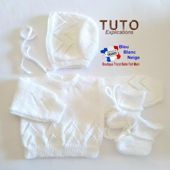 Annonce occasion, vente ou achat 'Mod�le layette � tricoter Pull b�guin'