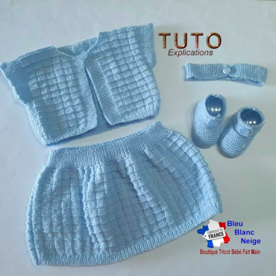 Annonce occasion, vente ou achat 'Layette Cardigan, jupe patron � tricoter'