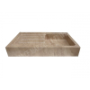 Travertin Noce Marron &Eacute;vier 1 Bac 100x60